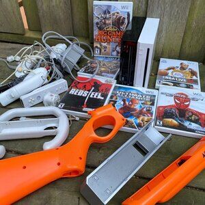 Nintendo Wii Bundle With 2 Wii Consoles, Games, and Acessories